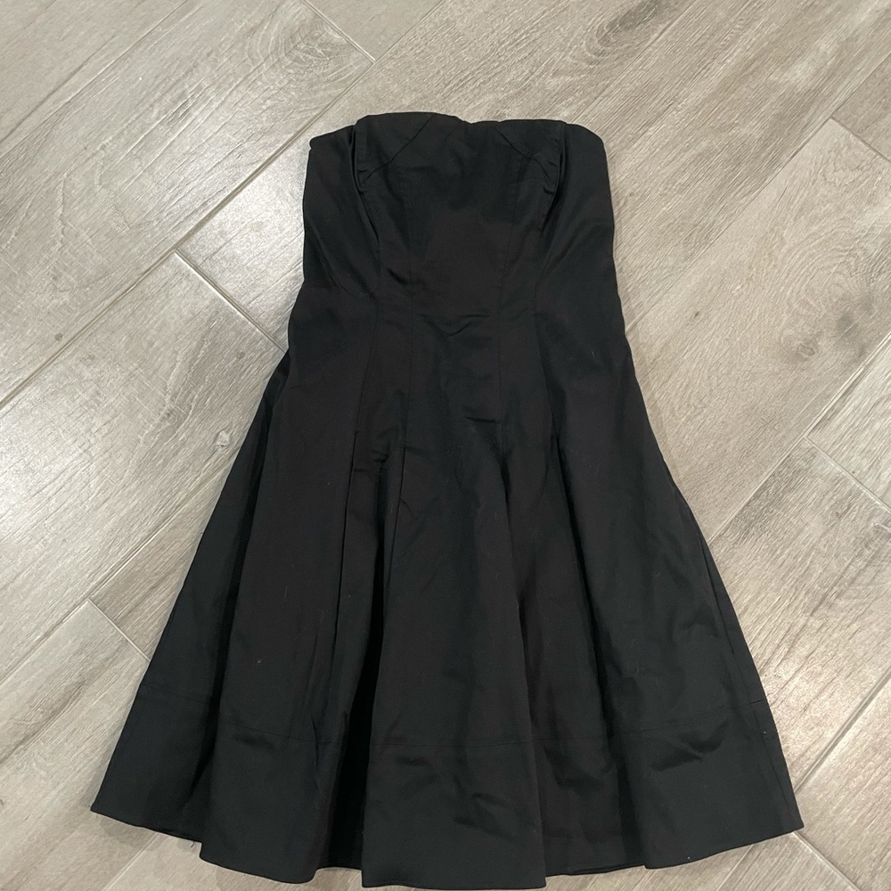 Express black fit and flare dress
